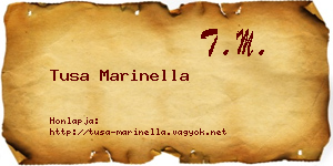 Tusa Marinella névjegykártya